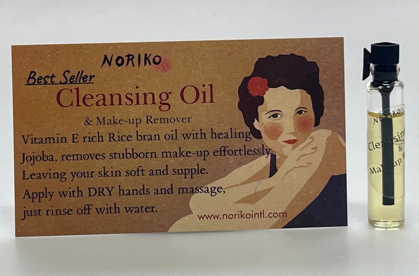 NORIKO CLEANSING OIL & MAKE UP REMOVER vial