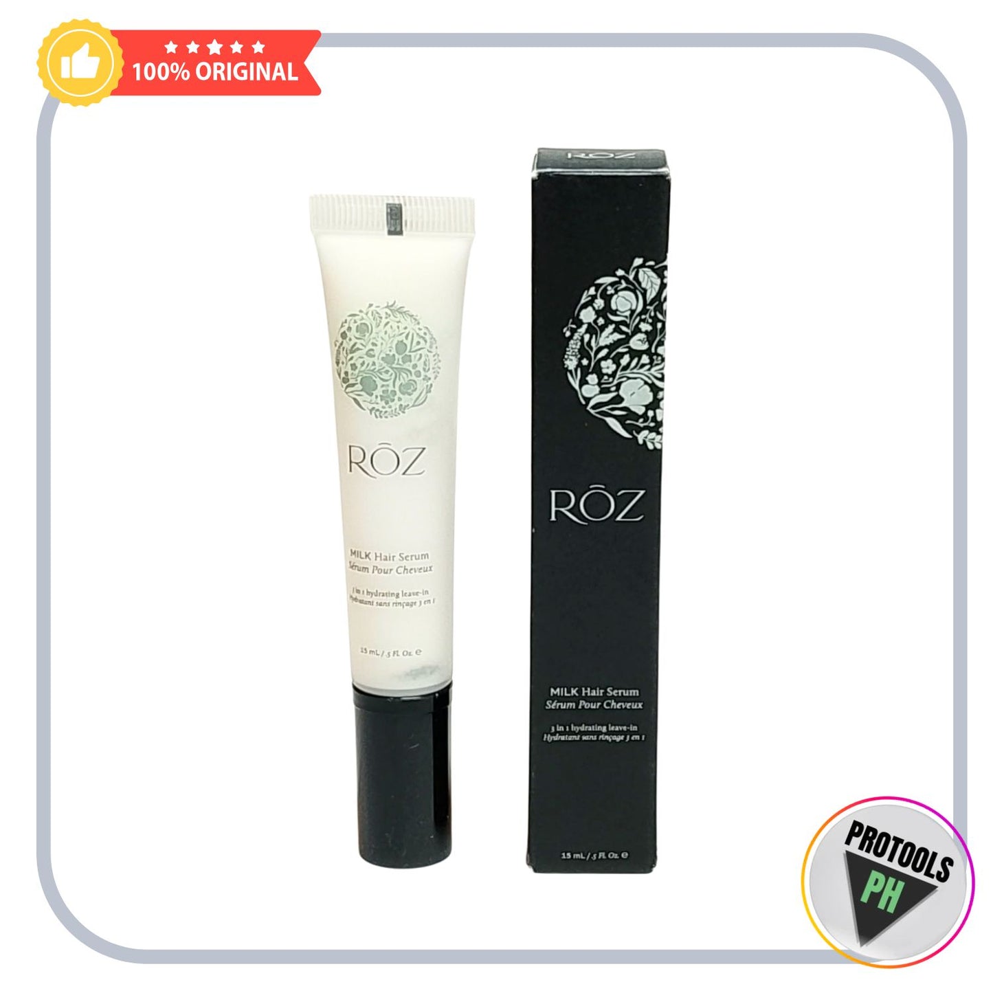 RŌZ Milk Hydrating Leave-In Conditioner Hair Serum mini - 15 mL