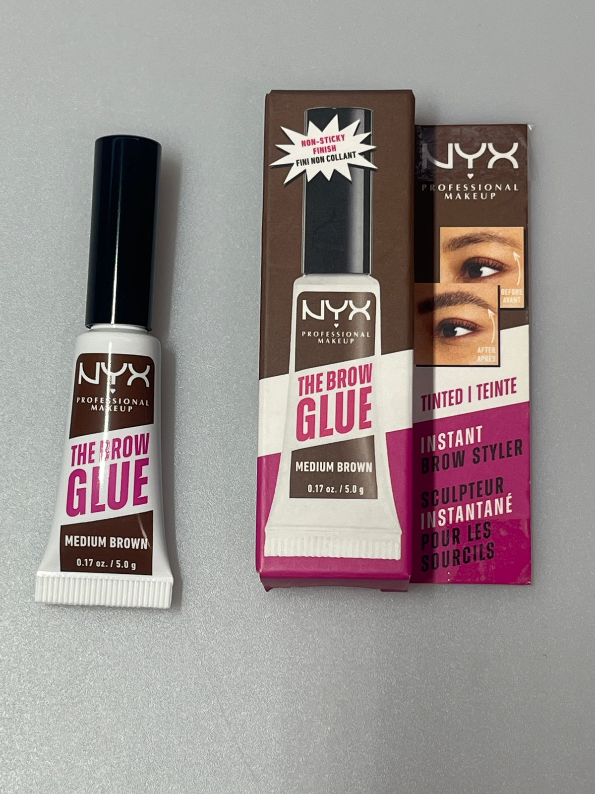 NYX THE BROW GLUE (medium brown) 0.17oz / 5g