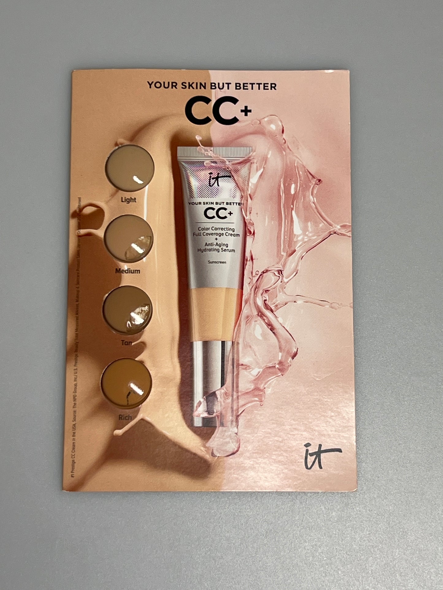 Mixed foundation / concealer sachet - sold per piece