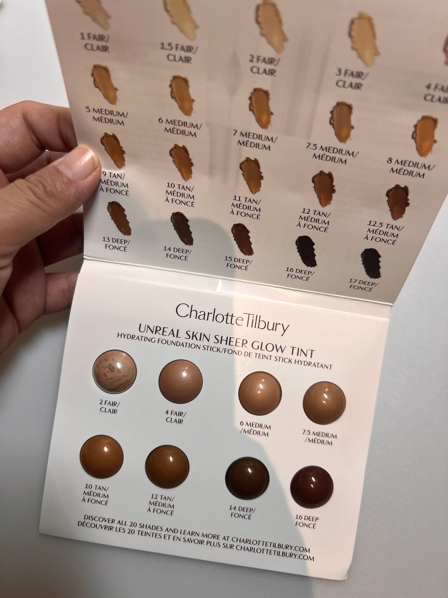 Mixed foundation / concealer sachet - sold per piece