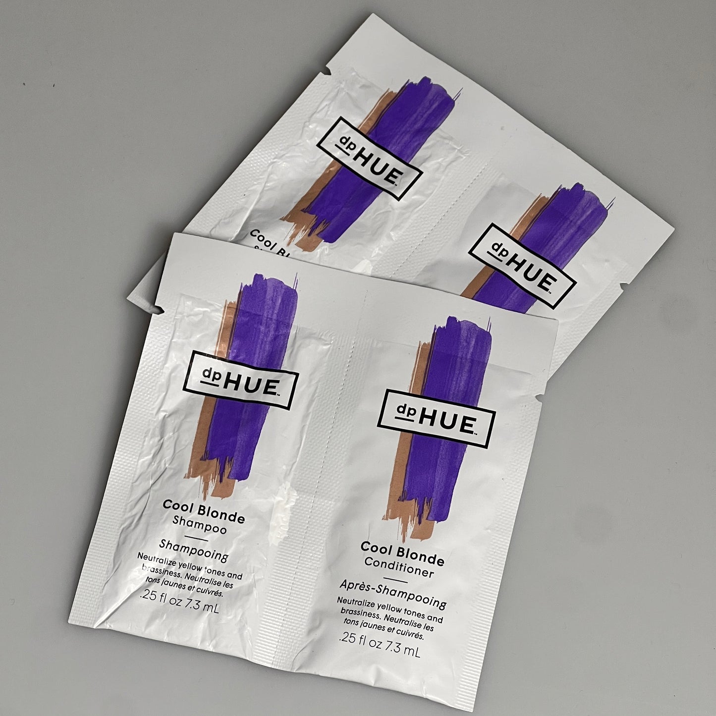 dp Hue Cool Blonde Shampoo / conditioner sachet ( sold per piece)