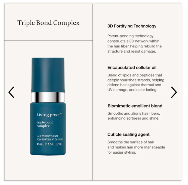 Living Proof Triple Bond Complex Leave-in Hair Treatment