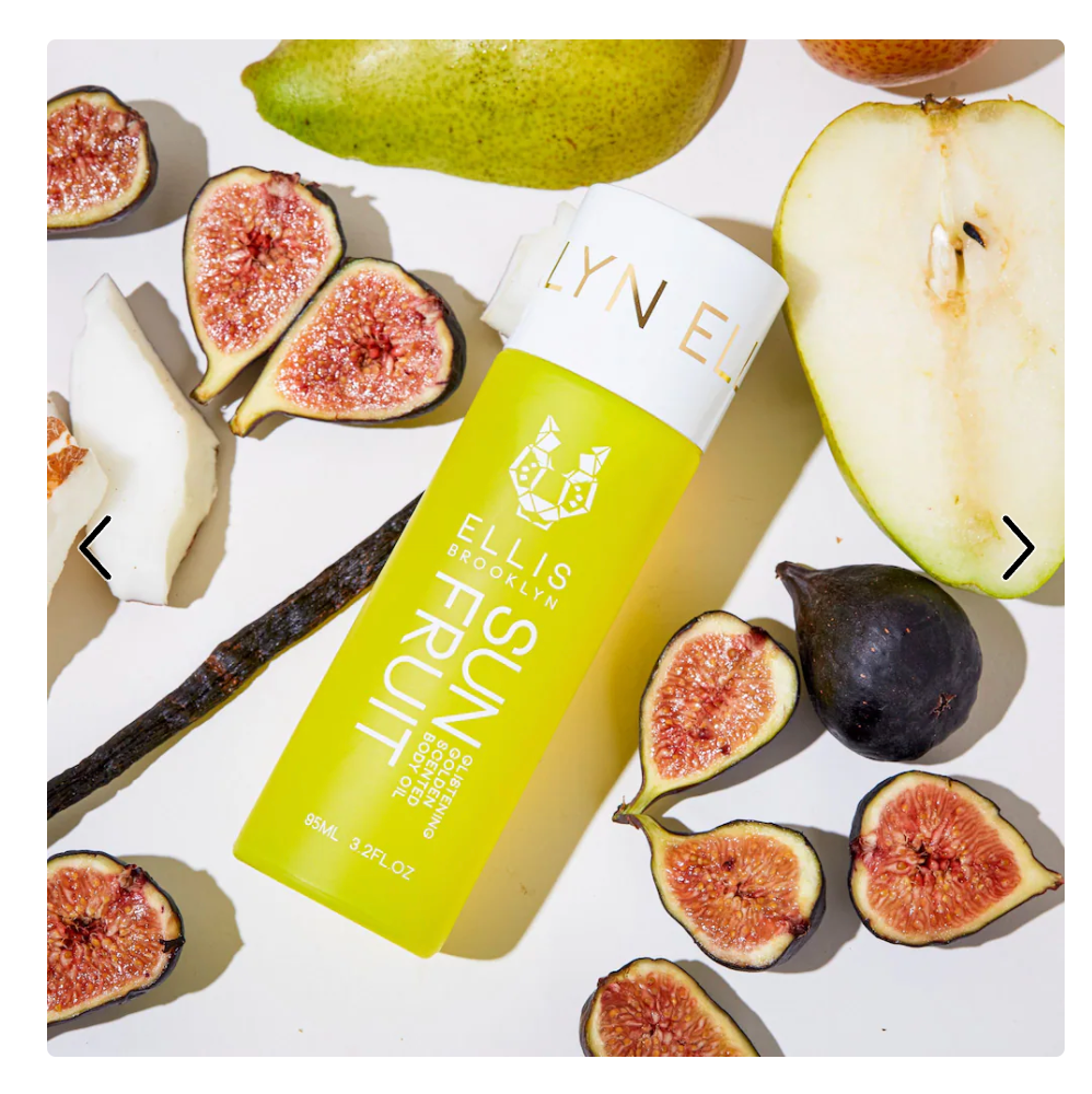 Ellis Brooklyn SUN FRUIT Glistening Golden Body Oil - 3.2 oz / 95 mL oil