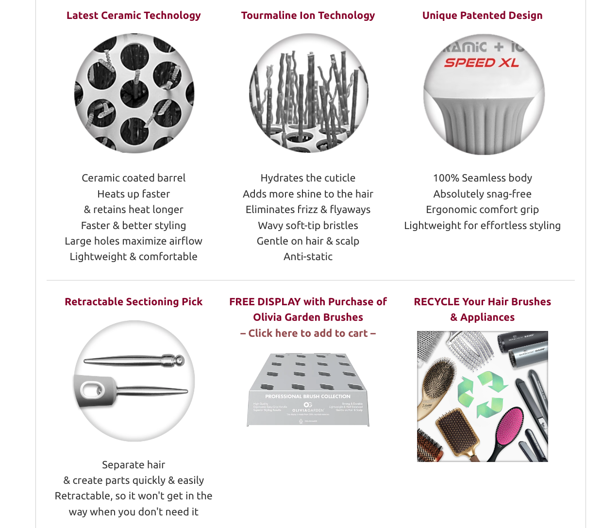 Olivia Garden Ceramic + ion Speed XL - 3 ½” – CIXL - 65