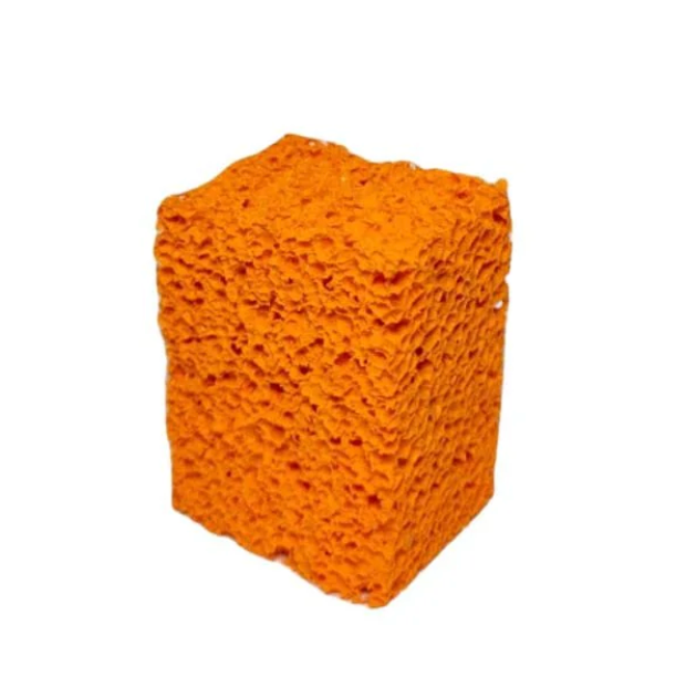 Orange Stipple Sponge ( Dimensions: 1 3/4" x 1 1/2" x 1 1/4")