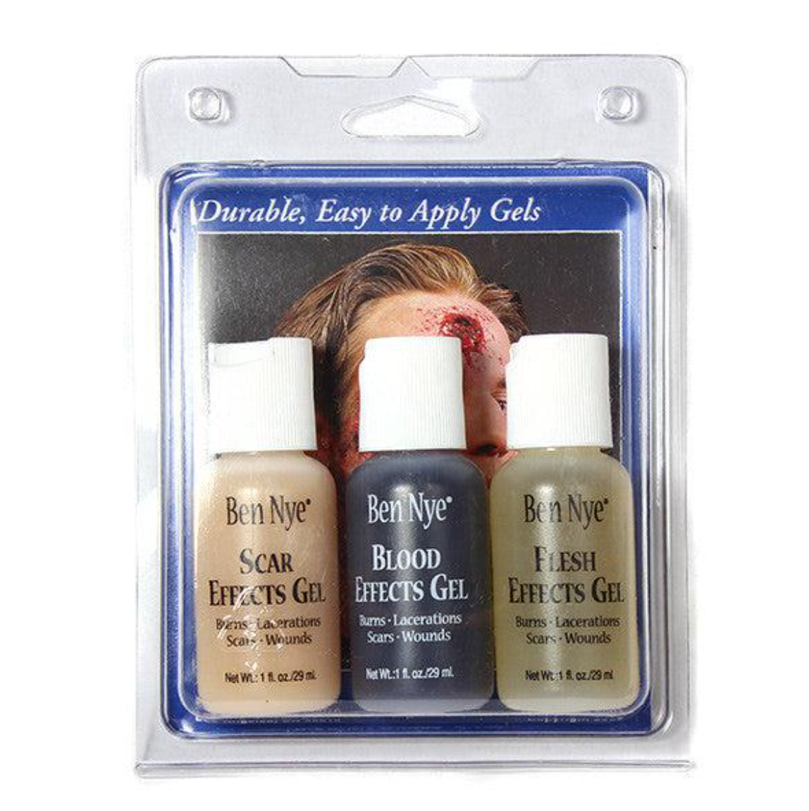 Ben Nye Effects Gel Wound Kit (Set of 3) - 1 oz.