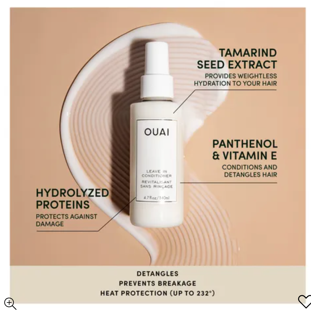 OUAI Mini Detangling and Frizz Fighting Leave in Conditioner