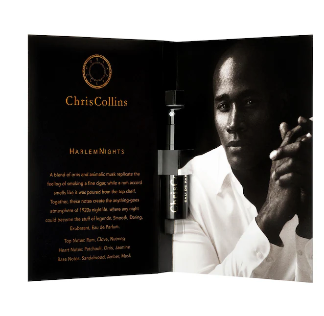 World of Chris Collins Harlem Nights Eau de Parfum vial