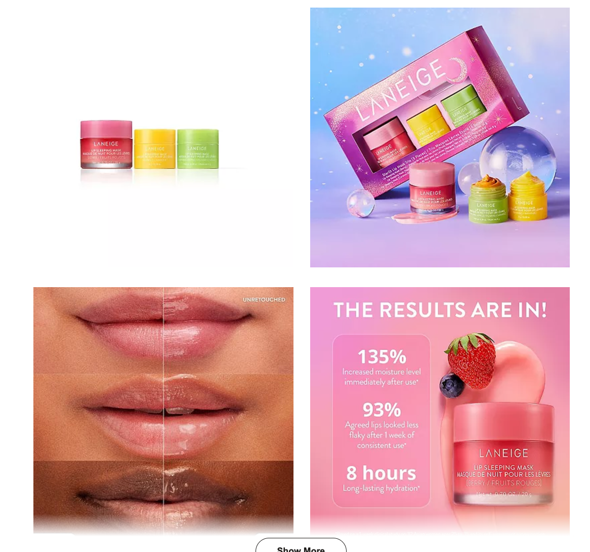 LANEIGE Starlit Lip Mask Trio