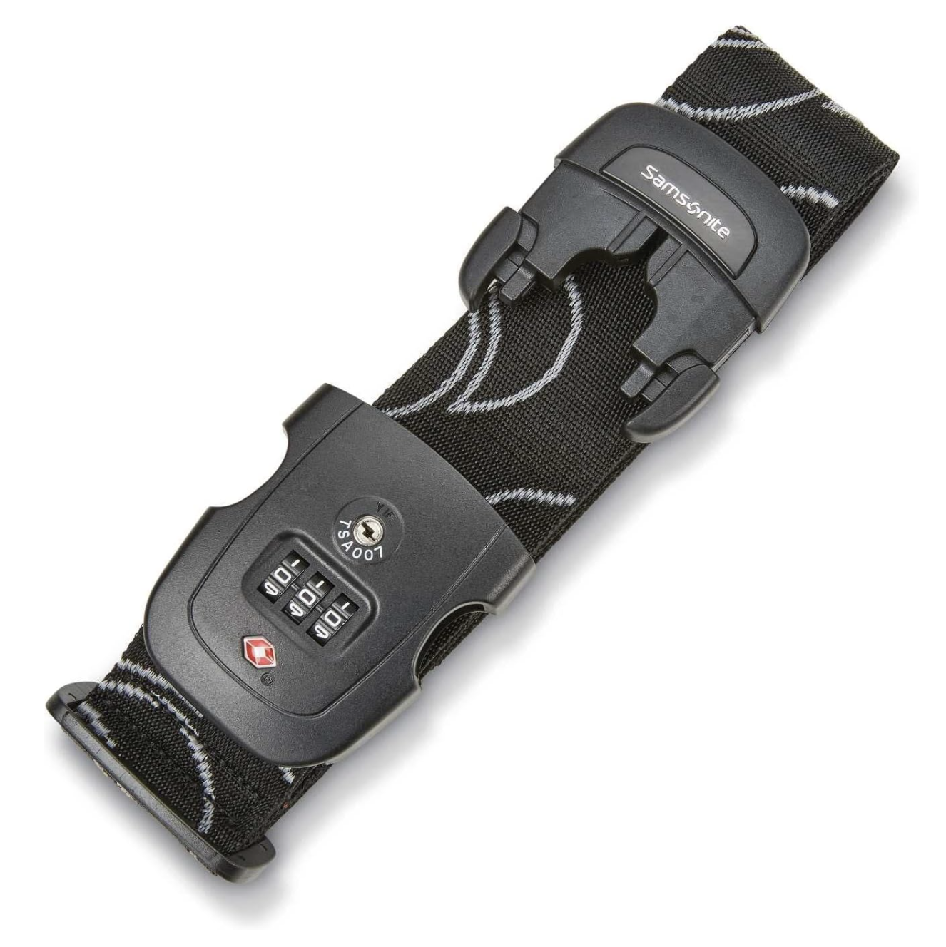 Samsonite Luggage Strap, Black, Combination Lock