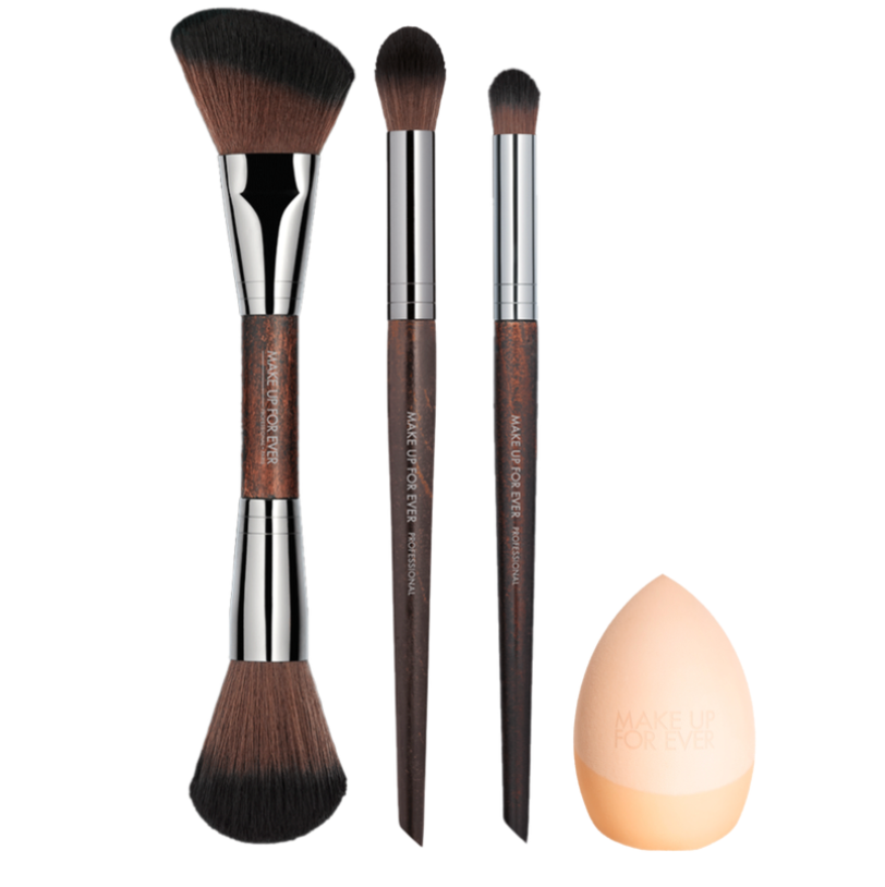 Make Up for Ever EXQUISITE FACE & EYES TOOLS SET 4-Piece Brush & Sponge Set