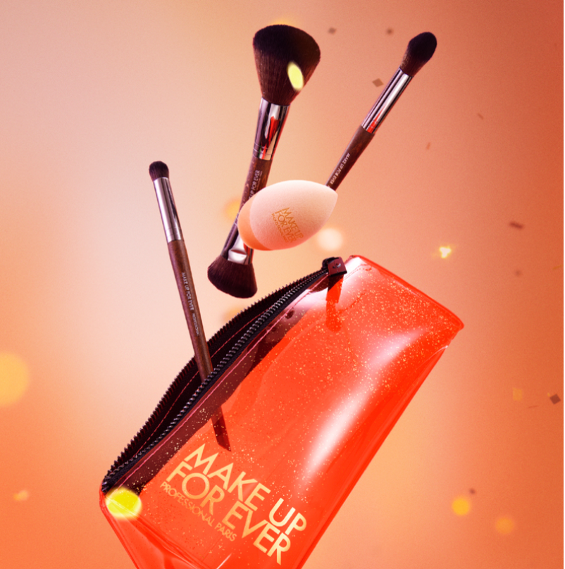 Make Up for Ever EXQUISITE FACE & EYES TOOLS SET 4-Piece Brush & Sponge Set