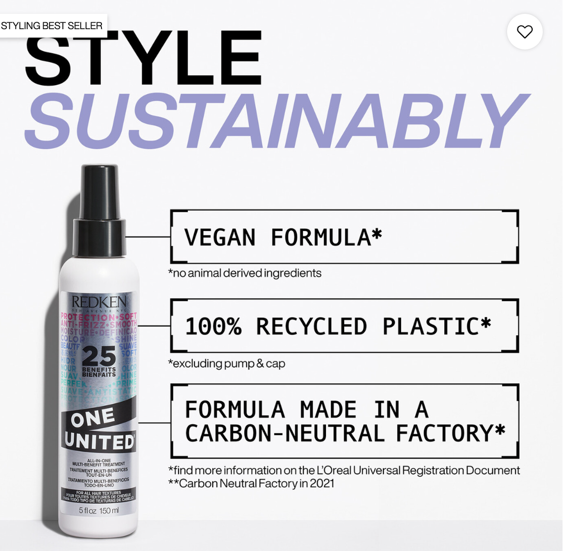 Redken ONE UNITED Leave-in Conditioner with 25 Benefits