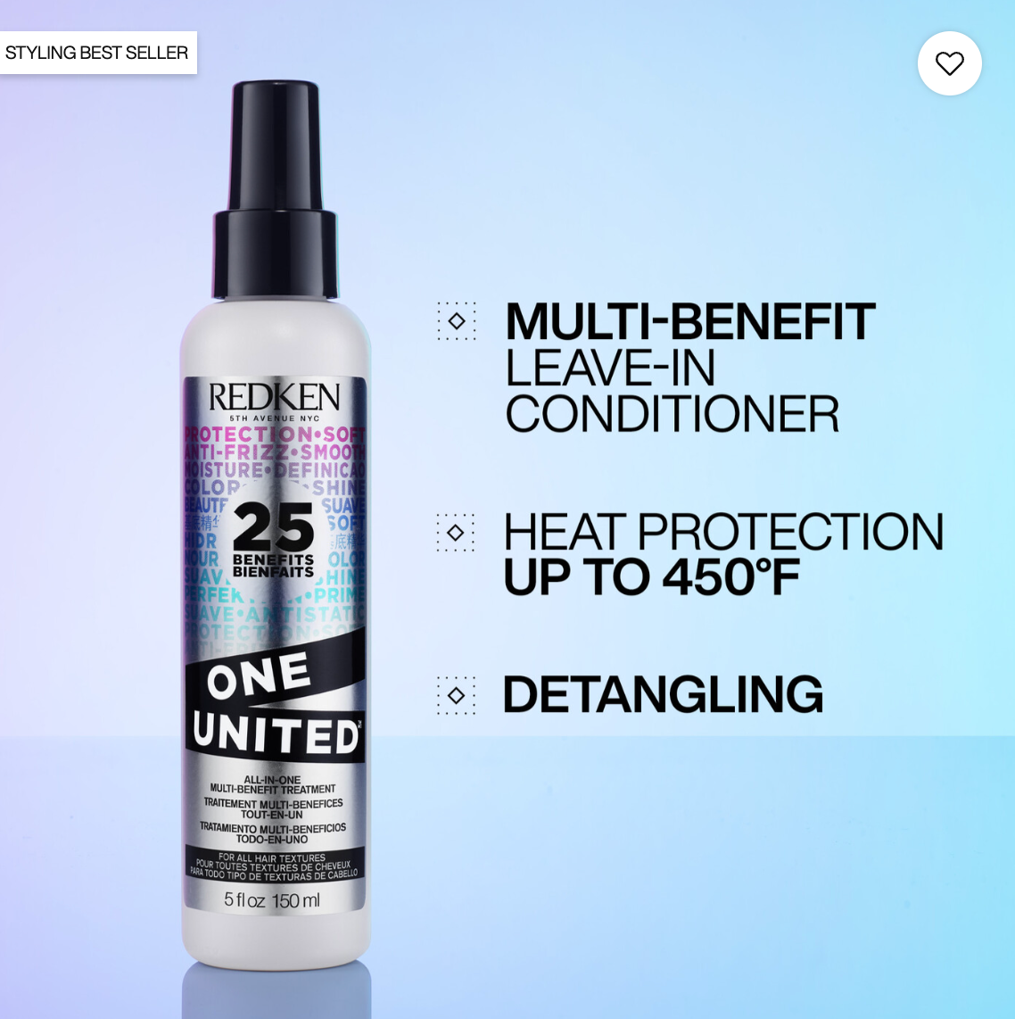 Redken ONE UNITED Leave-in Conditioner with 25 Benefits