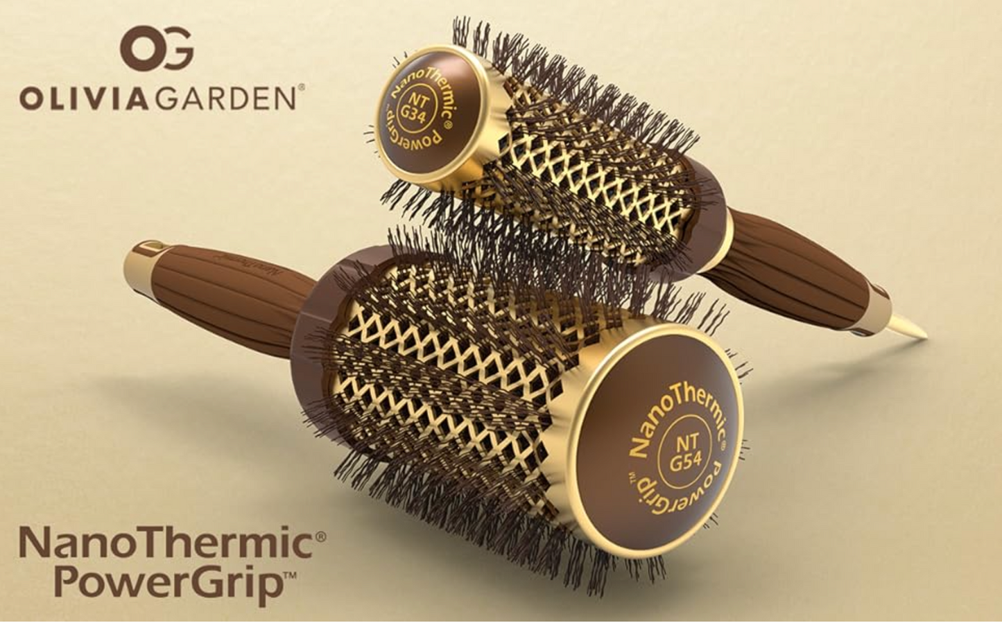 Olivia Garden NanoThermic PowerGrip Thermal brush - 1 1/4" or 34 mm