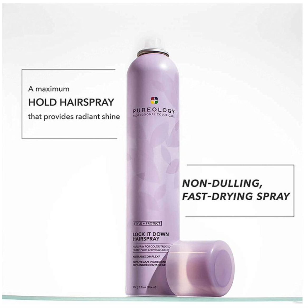 Pureology Style + Protect Lock It Down Hairspray travel size 2.1 oz/ 60g