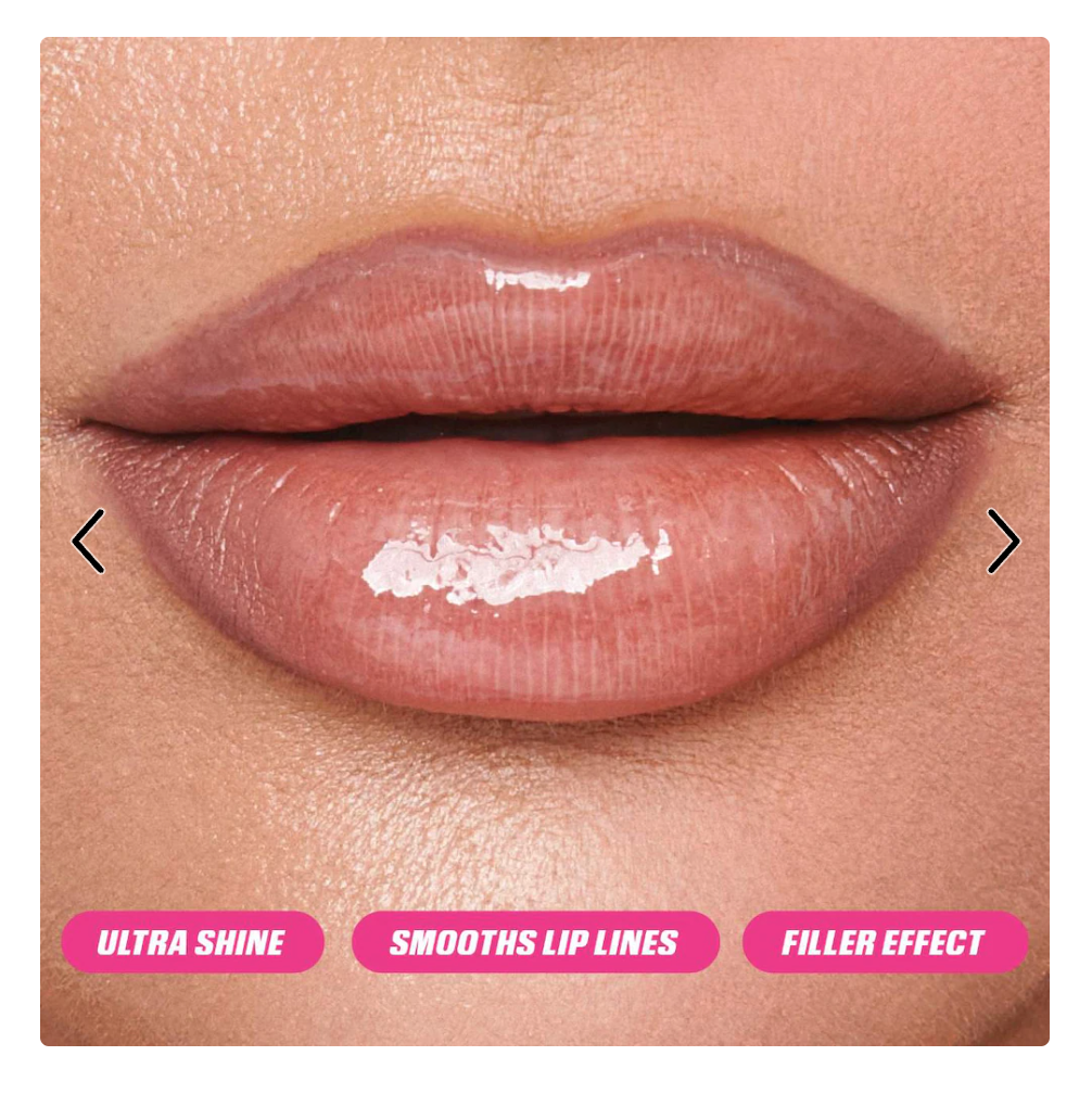 HUDA BEAUTY Faux Filler Shiny Non-Sticky Lip Gloss - UUU Baby - electric lilac