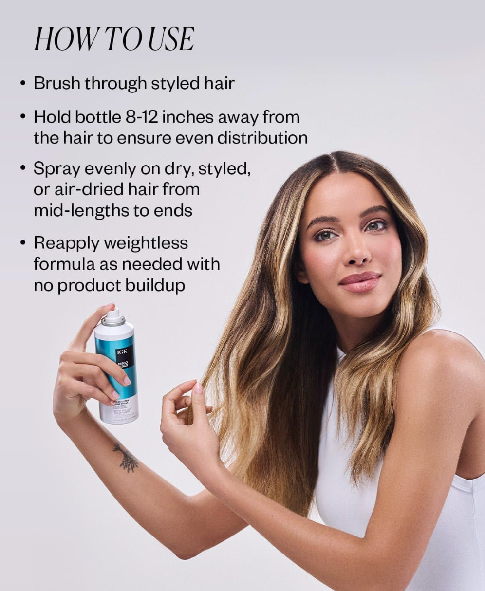 IGK Disco Disco Clear Gloss Shine Hair Spray