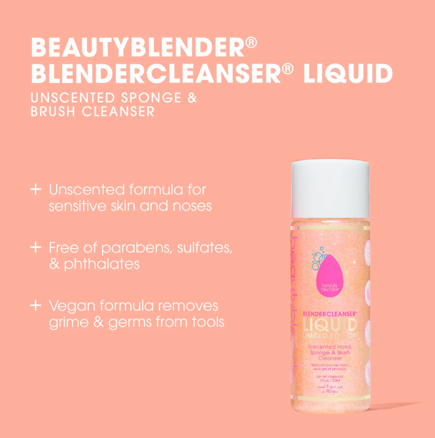 Beautyblender Blendercleanser Liquid Iridescent Pink Limited Edition Sponge & Brush Cleanser