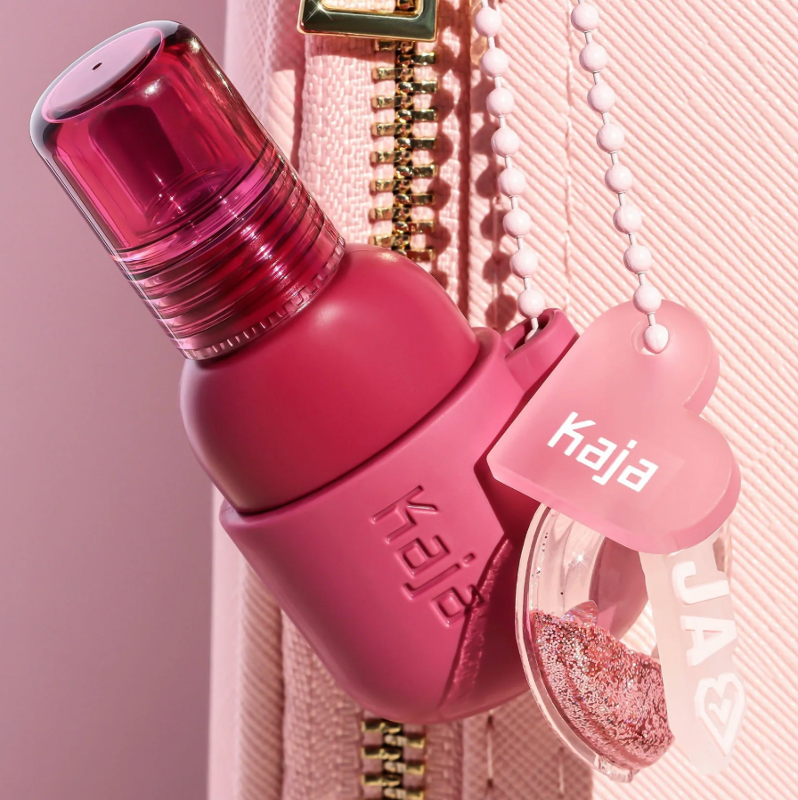 Kaja Jelly Charm Glazed Lip Stain & Blush With Keychain - 03 Berry Colada