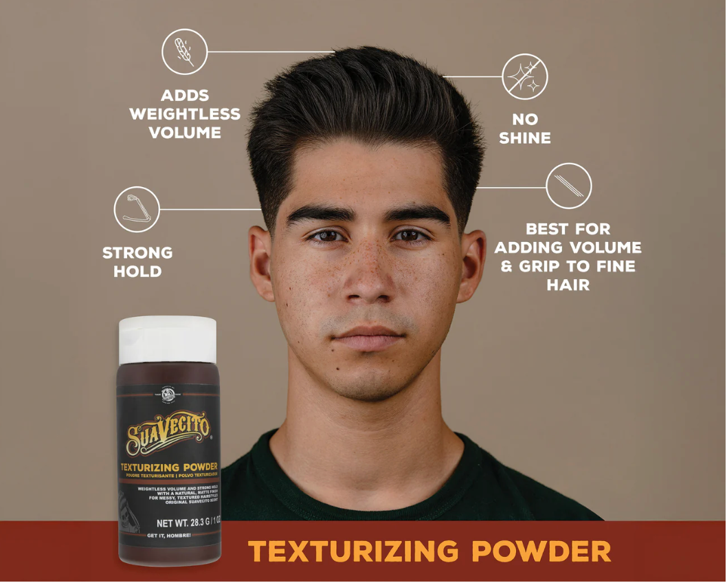 Suavecito Texturizing Powder – Lightweight Volumizing Hair Powder for Men 1 oz / 28.3g