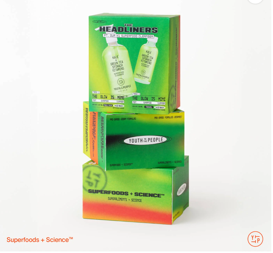 Youth to the People The Headliners Superfood Antioxidant Cleanser Skincare Set