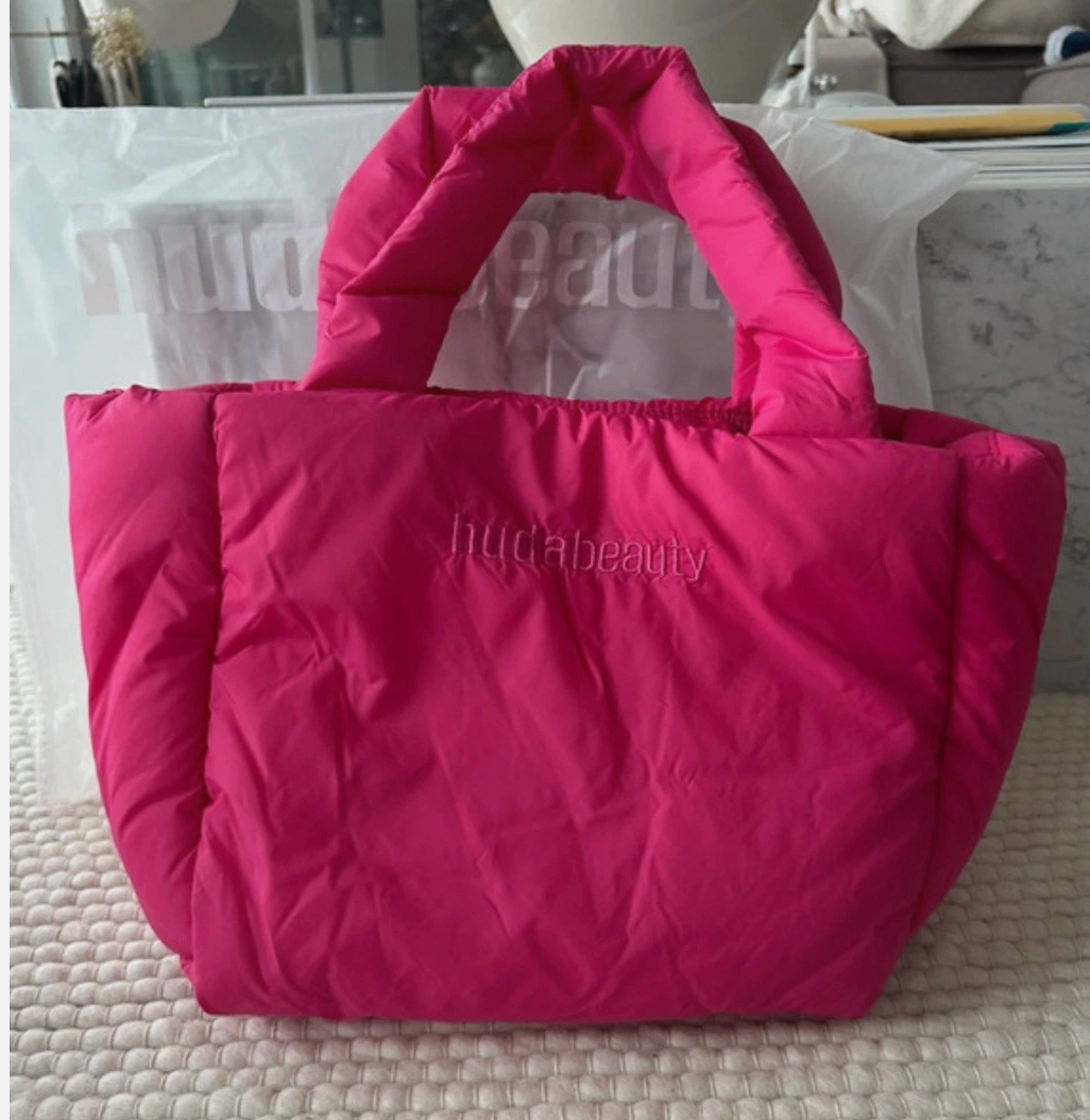 HUDA BEAUTY Pink Tote Bag
