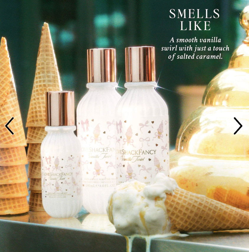 LoveShackFancy Vanilla Twirl Hair & Body Perfume Mist - 8oz/240mL perfume mist