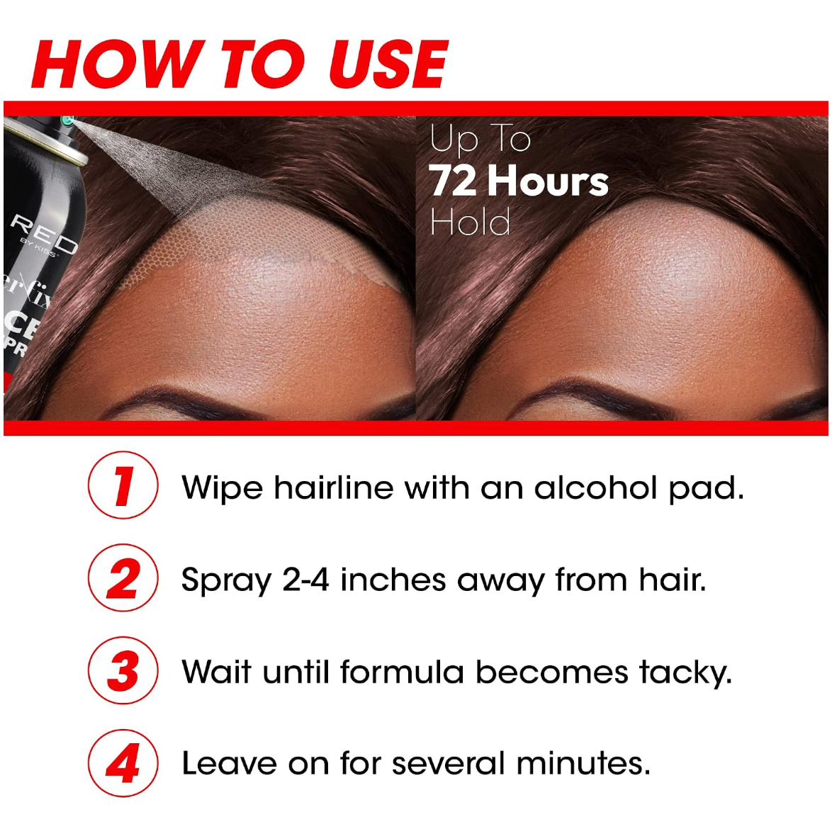 Red By Kiss Styler Fixer Lace Bond Spray