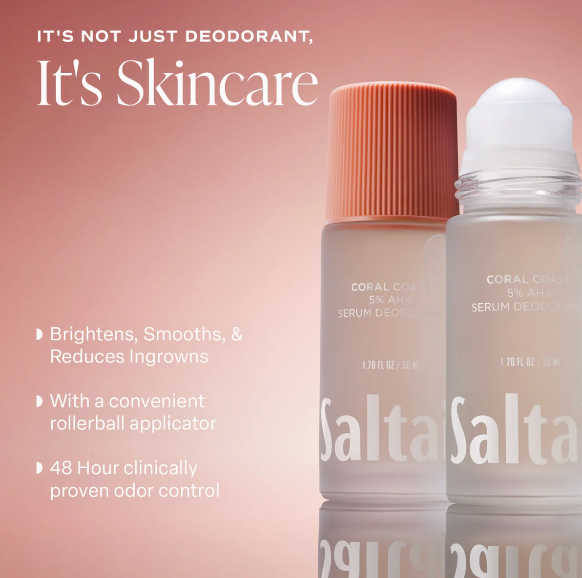 Saltair Coral Coast 5% AHA Serum Deodorant