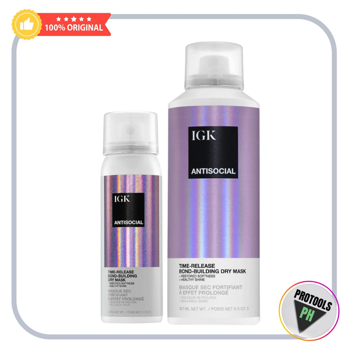 IGK Antisocial Leave-In Dry Hair Mask - 5 oz/ 187 mL