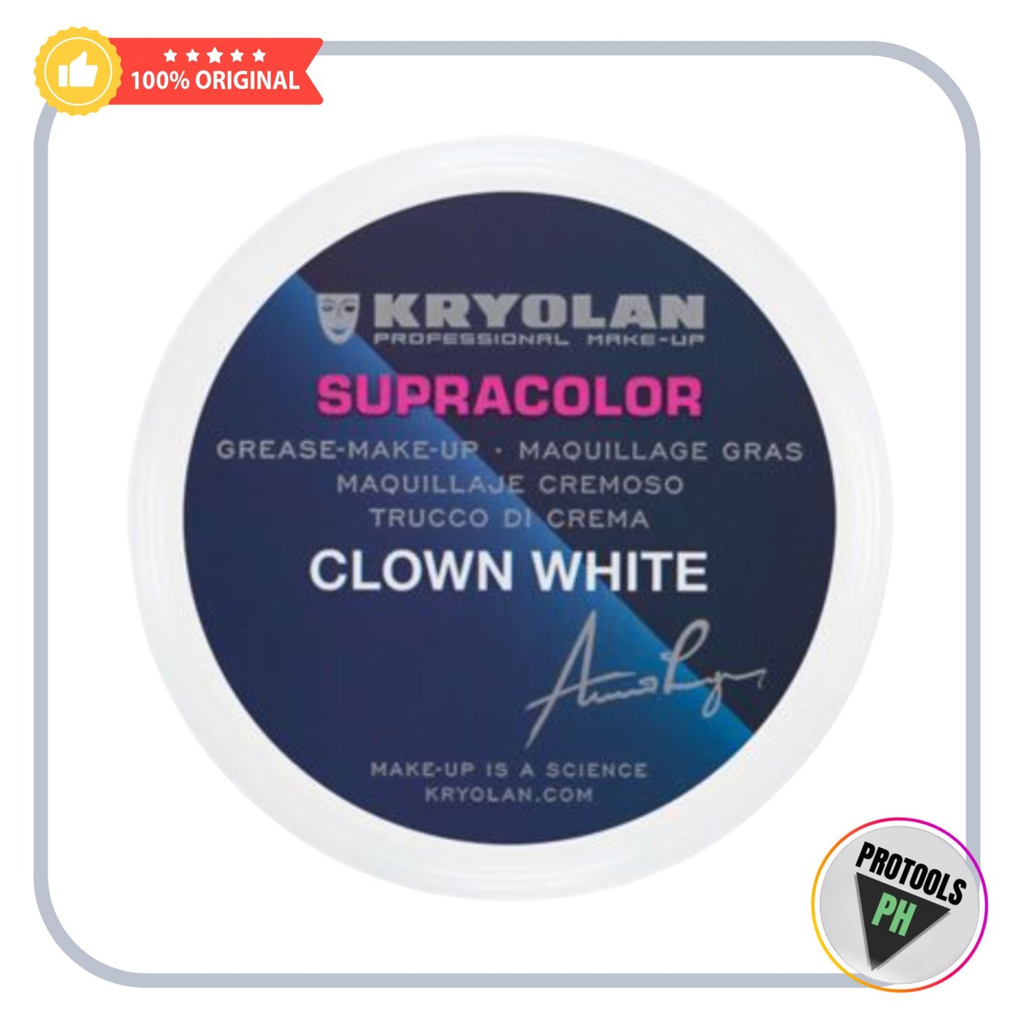 Kryolan 1083 Supracolor Clown White 250 G