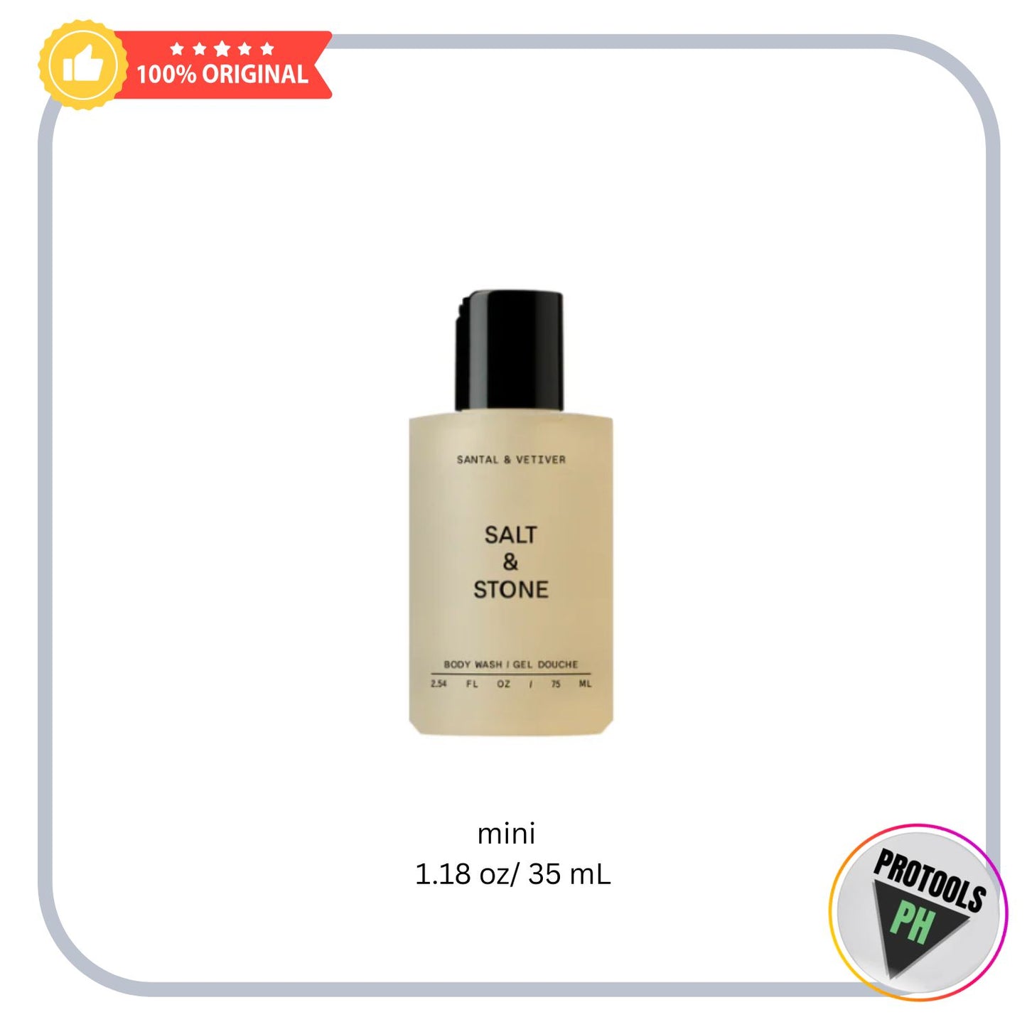Salt & Stone Santal & Vetiver Body Wash 1.18 oz/ 35 mL