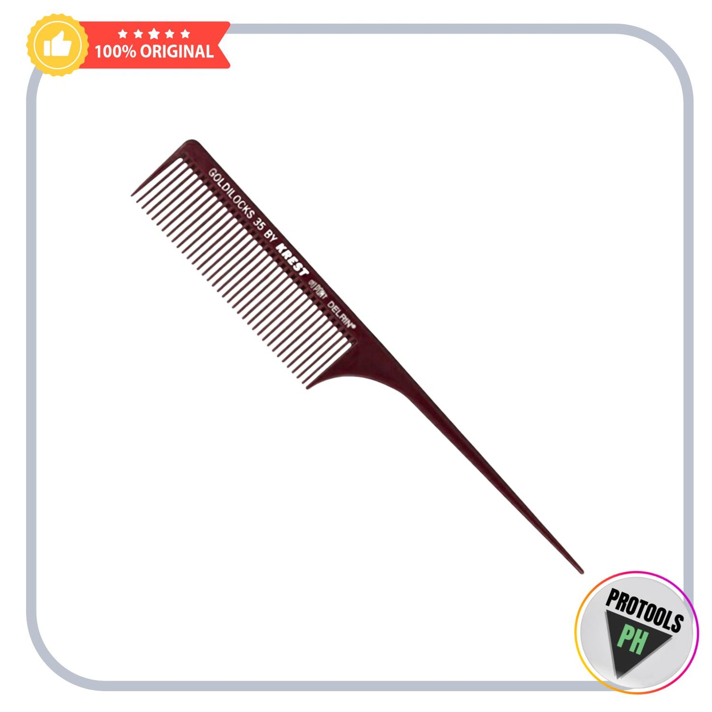 Krest Professional Krest Goldilocks 35 Large Plastic Tail Comb