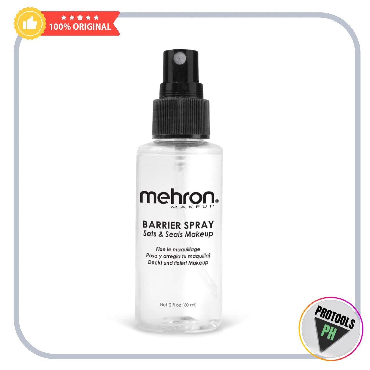 Mehron Barrier Spray - Makeup Sealer and Setting Spray 2 oz / 60 mL