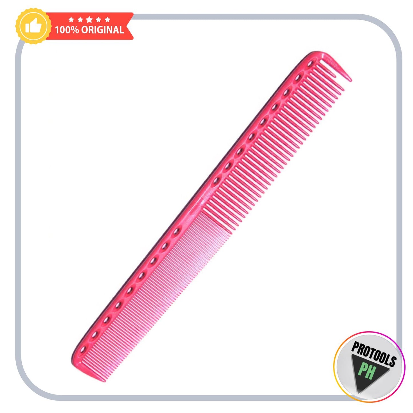 Y.S. Park 335 Fine Cutting Comb (Extra Long), Pink