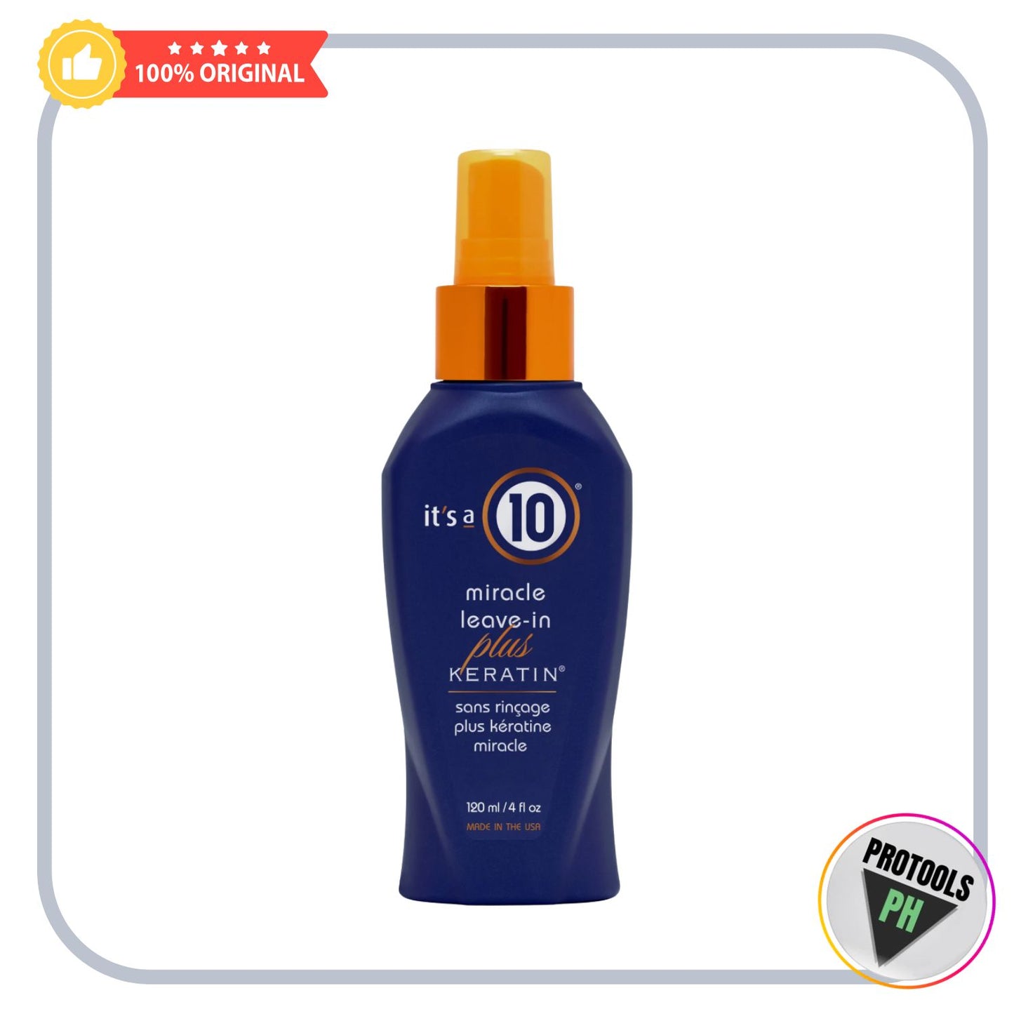 It's a 10 Miracle Leave-In Plus Keratin (no cap)- 4 oz /120 mL