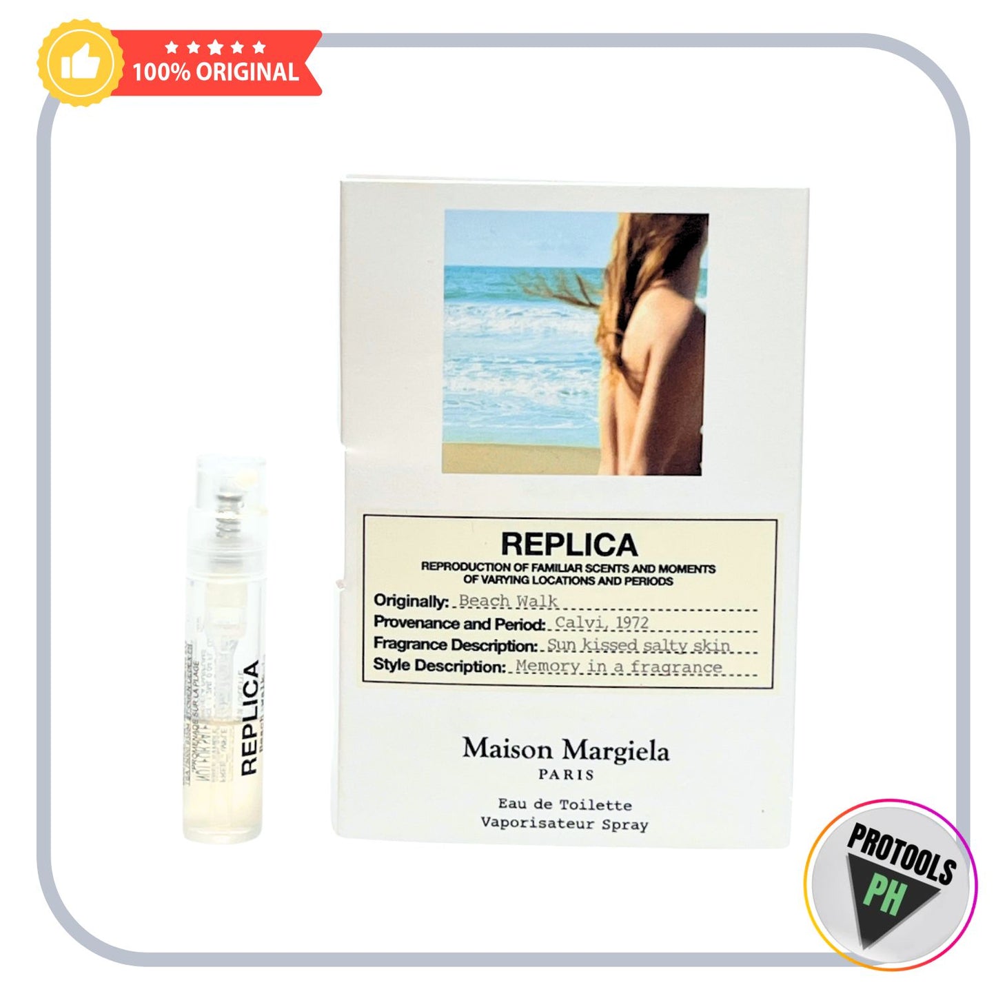'REPLICA' Beach Walk Eau de Toilette Travel Spray with Coconut Milk & Musk Vial