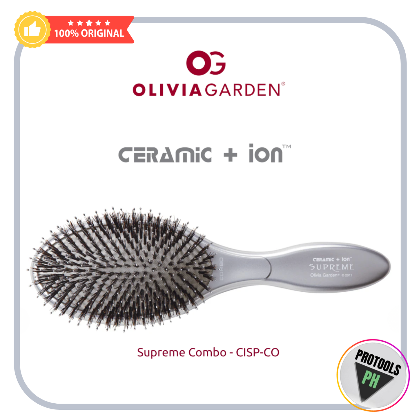 OLIVIA GARDEN Ceramic + ion Supreme & Styler Combo Brush – CISP-CO