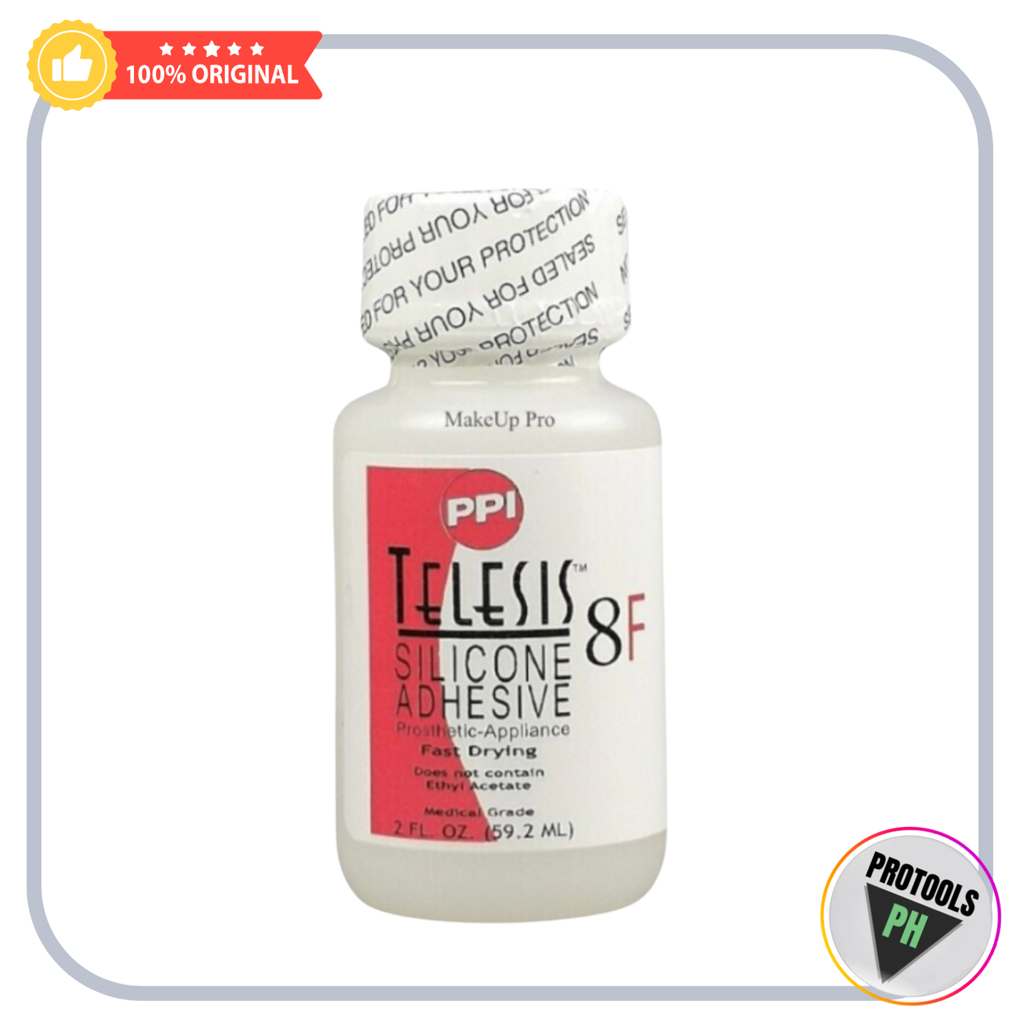 PPI PREMIERE PRODUCTS INC. Telesis 8F Silicone Adhesive, 2oz