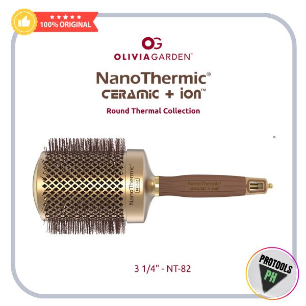 Olivia Garden NanoThermic Round Thermal 3 1/4" / 82 mm