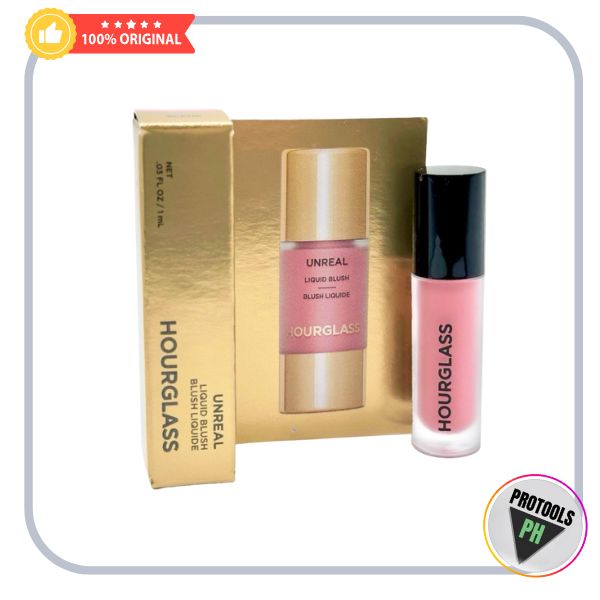 Hourglass Unreal Liquid Mini Blush in Scene Soft Warm Pink Travel 0.03 Oz 1 ml