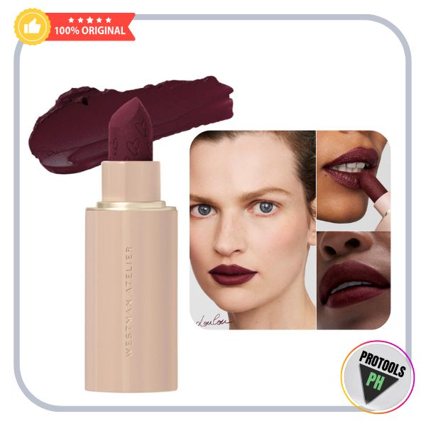 Westman Atelier Lip Suede Hydrating Matte Lipstick with Hyaluronic Acid - Lou Lou (barolo red)