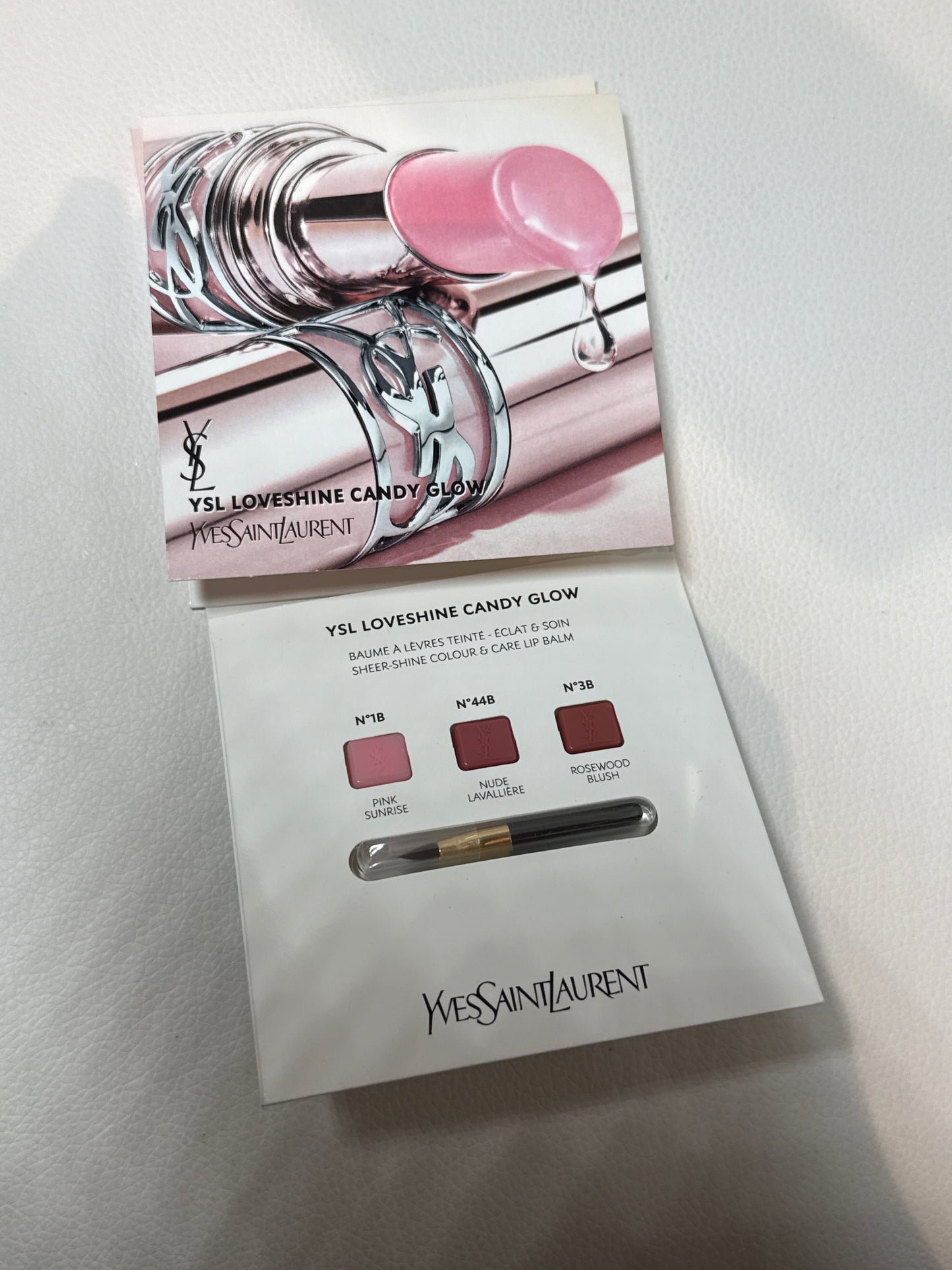 Lipstick sachet cards