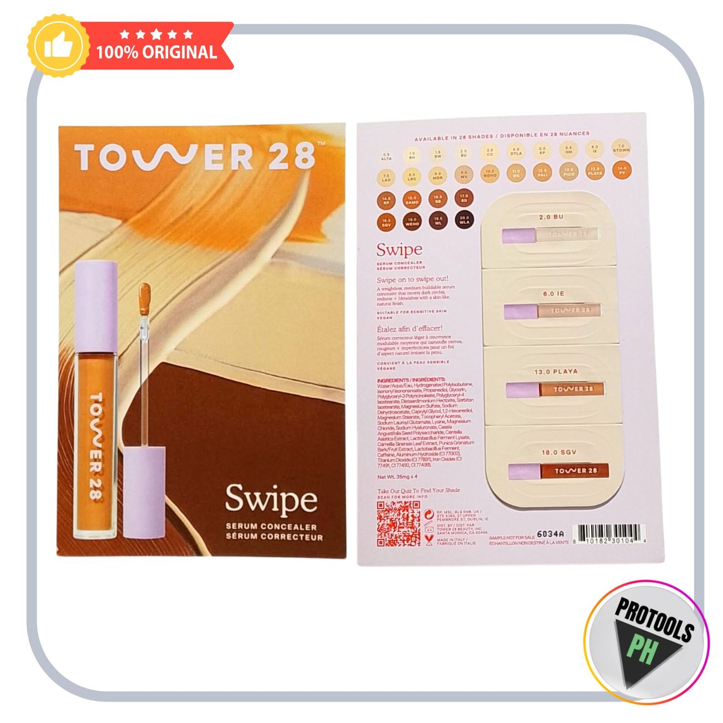 Tower 28 Swipe Serum Concealer / Corrector Sachet