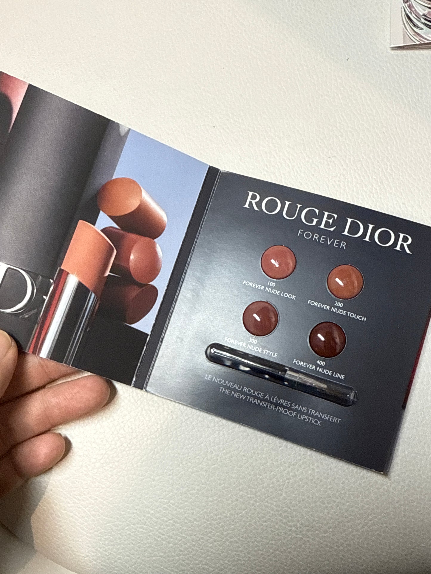 Lipstick sachet cards