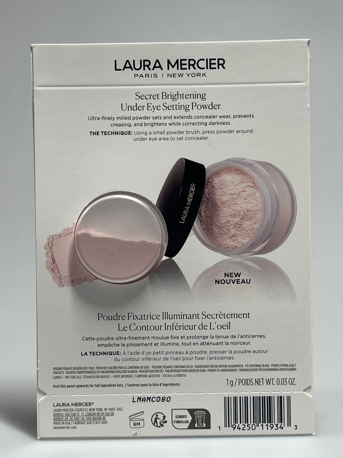 LAURA MERCIER Secret Brightening Under Eye Setting Powder 1g