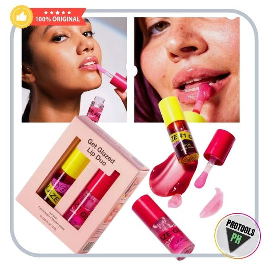 iNNBEAUTY PROJECT Get Glazed Lip Duo, Candy Apple and Mystery Glaze (2 x 0.2 oz)