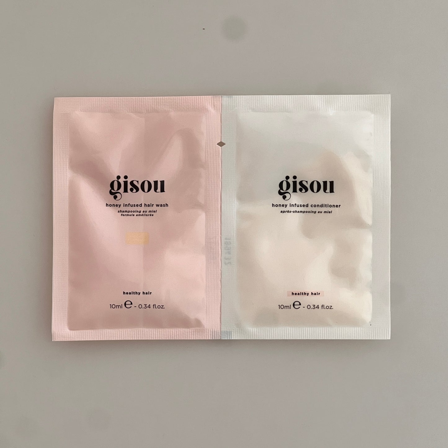 GISOU Honey Infused Hair Wash + Conditioner - 10mL / 0.34 fl.oz.